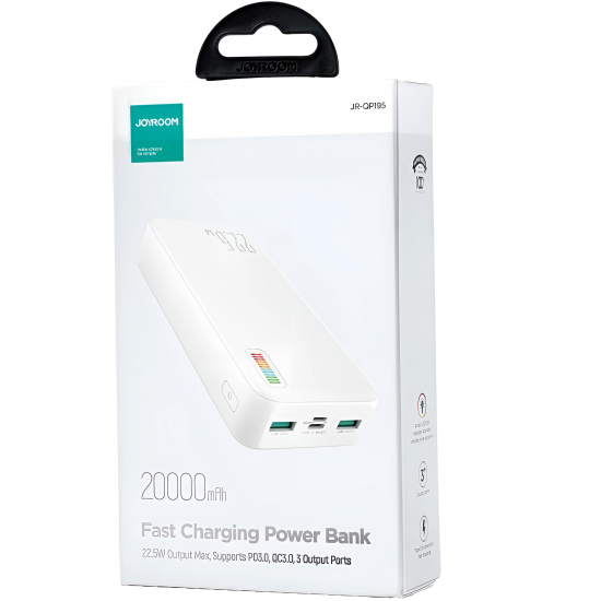 Power Bank Joyroom 22.5W 20000Mah Jr-QP195 White